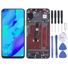 Schermo LCD originale per Honor 20 / Huawei Nova 5T Digitizer Assemblaggio completo con cornice (nero)