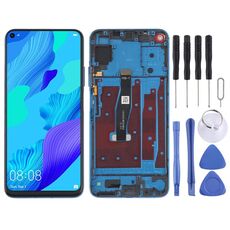 Schermo LCD originale per Honor 20 / Huawei Nova 5T Digitizer Assemblaggio completo con cornice (verde)