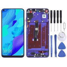 Schermo LCD originale per Honor 20 / Huawei Nova 5T Digitizer Assemblaggio completo con cornice (viola)