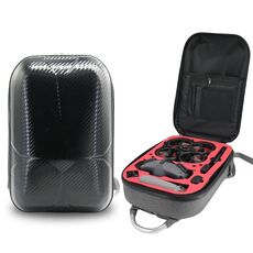 Per DJI Avata Zaino in fibra di carbonio Borsa antiurto e impermeabile (nero e grigio)