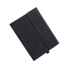 Supporto per custodia protettiva per tablet Microsoft Surface Pro 9 (custodia nera in pelle di pecora sudafricana)