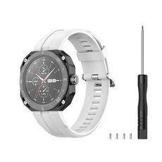 Per Huawei Watch GT Cyber cinturino sportivo in silicone (bianco)