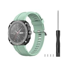 Cinturino per orologio sportivo in silicone per Huawei Watch GT Cyber (verde grigiastro)