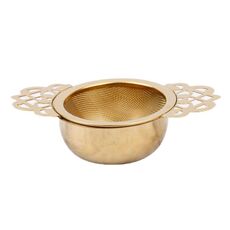 Filtro per tè con bordo decorativo per teiera in acciaio inossidabile 304, colore: oro