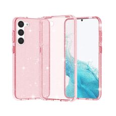 Per Samsung Galaxy S23+ 5G Custodia antiurto in polvere glitter stile Terminator (rosa lucido)