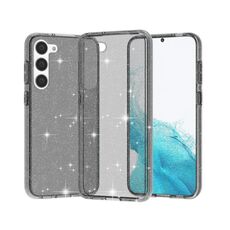 Per Samsung Galaxy S23+ 5G Custodia antiurto in polvere glitter stile Terminator (nero lucido)
