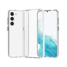 Per Samsung Galaxy S23+ 5G Custodia antiurto in polvere glitter stile Terminator (bianco trasparente)