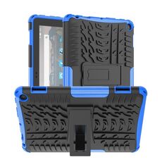 Per Amazon Kindle Fire HD 8 2022 Tyre Texture TPU + Custodia per tablet PC con supporto (blu)