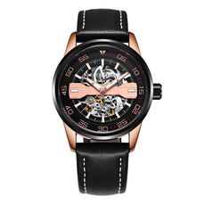 OCHSTIN 62002A Master Series Orologio da uomo meccanico cavo (oro rosa-nero)