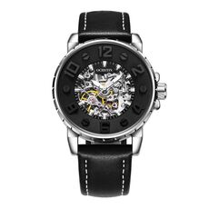 Orologio meccanico da uomo OCHSTIN 62004A Master Series Hollow (argento-nero)