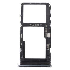 Vassoio per scheda SIM originale + vassoio per scheda Micro SD per TCL 10L/10 Lite T770H T770B (argento)