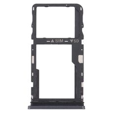 Per TCL 30 XE 5G T767W Vassoio per scheda SIM originale + vassoio per scheda Micro SD (nero)