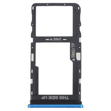 Per TCL 20 Vassoio per scheda SIM originale 5G + Vassoio per scheda SIM / Micro SD (blu)