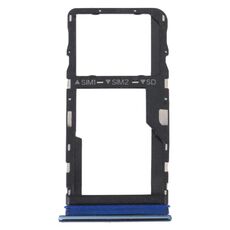 Per TCL 30/30+/30 Vassoio per scheda SIM originale 5G + vassoio per scheda Micro SD (blu)
