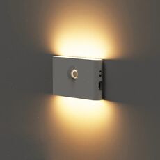 Sensore intelligente a infrarossi umani Luce notturna a LED magnetica wireless (lente rotonda)