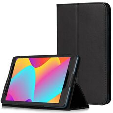 Custodia in pelle per tablet TCL Tab 8 Litchi Texture con supporto (nero)