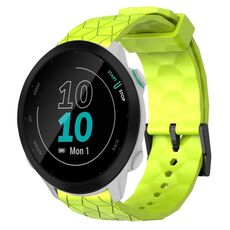 Cinturino in silicone a tinta unita per Garmin Forerunner 55 20 mm (verde lime)
