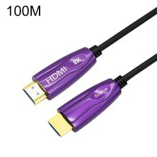 HDMI 2.1 8K 60HZ HD Cavo ottico attivo Linea di conversione dello schermo del computer, lunghezza del cavo: 100 m