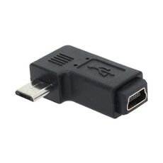 Adattatore da 90 gradi da mini USB femmina a micro USB maschio