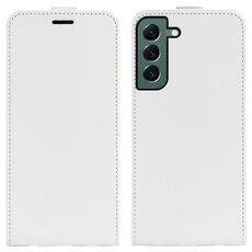 Per Samsung Galaxy S23 + 5G R64 Custodia per cellulare in pelle con vibrazione verticale (bianca)