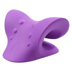 Collo Spalla Barella Relaxer Cervicale Chiropratica Dispositivo di Trazione Cuscino (Viola)