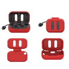 Per Skull Candy Dime G52 Auricolari Bluetooth Custodia protettiva in silicone antigoccia (rosso)