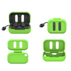 Per Skull Candy Dime G52 Auricolari Bluetooth Custodia protettiva in silicone anti-caduta (verde luminoso)