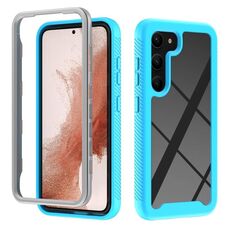 Per Samsung Galaxy S23 + 5G Custodia protettiva per telefono in TPU + PC trasparente integrata a due strati (azzurro)