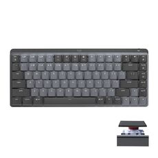 Logitech MX Mini tastiera meccanica wireless Bluetooth dual mode con ricevitore USB Logi Bolt (asse rosso)