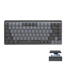 Logitech MX Mini tastiera meccanica wireless Bluetooth dual mode con ricevitore USB Logi Bolt (asse verde)