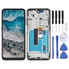 Schermo LCD OEM per Nokia X100 Digitizer Assemblaggio completo con cornice (nero)