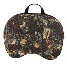 Cuscino addensato da campeggio portatile a forma di mimetica, dimensioni: 40x29x7 cm (nero)