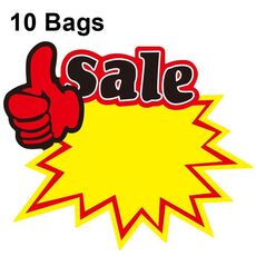 WM-301 10 sacchetti 9x7 cm Adesivo esplosione Etichetta prezzo prodotto Etichetta prezzo supermercato