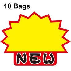 WM-303 10 sacchetti 9x7cm Adesivo esplosione Etichetta prezzo prodotto Etichetta prezzo supermercato