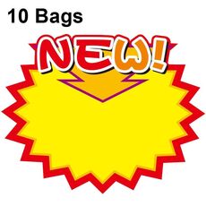 WM-312 10 sacchetti 9x7cm Adesivo esplosione Etichetta prezzo prodotto Etichetta prezzo supermercato