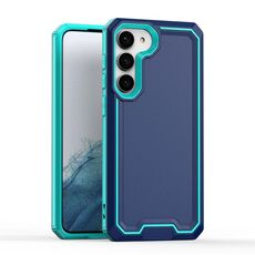 Per Samsung Galaxy S23 + 5G Armor Custodia per telefono bicolore TPU + PC (blu + azzurro)