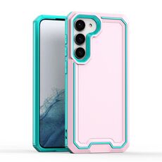 Per Samsung Galaxy S23 + 5G Armor Custodia bicolore TPU + PC (rosa + blu)