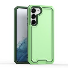 Per Samsung Galaxy S23 + 5G Armor Custodia bicolore TPU + PC (verde + grigio)
