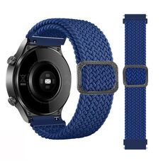 Per Garmin Fenix 7X cinturino regolabile in nylon intrecciato elastico (blu)