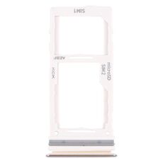Per Samsung Galaxy A72 SM-A725 Vassoio per scheda SIM + Vassoio per scheda SIM / Vassoio per scheda Micro SD (Argento)