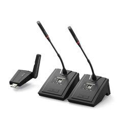 WH12 Microfono per conferenze wireless intelligente con eliminazione del rumore e ricarica USB, specifiche: 1 per 2