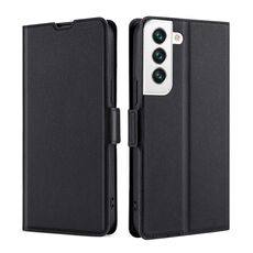 Per Samsung Galaxy S23 + 5G Custodia per telefono in pelle con chiusura laterale ultrasottile con fibbia laterale (nero)