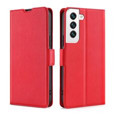 Per Samsung Galaxy S23 + 5G Custodia per telefono in pelle con vibrazione laterale ultrasottile con fibbia laterale (rosso)