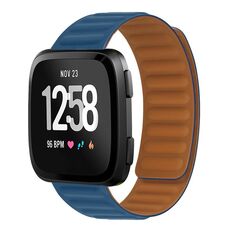 Per Fitbit Versa 4/3 / Sense 2 Cinturino magnetico in silicone da 20 mm (Cape Blue)
