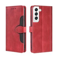 Per Samsung Galaxy S23 + 5G Skin Feel Custodia in pelle con fibbia magnetica (rosso)