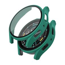 Per Samsung Galaxy Watch5 PC smerigliato + custodia protettiva per orologio integrata con pellicola temperata (verde)