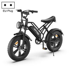 [Magazzino EU] Bicicletta elettrica HAPPYRUN G50 750W 48V / 18AH con display a LED e pneumatici da 20 pollici, spina europea (nero)