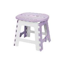 Comodo sgabello portatile ispessito per esterni pieghevole per la casa, colore: viola piccolo