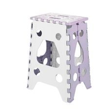 Comodo sgabello portatile ispessito per esterni pieghevole per la casa, colore: viola grande