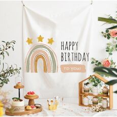 GT282 Panno di sfondo di compleanno La scena della festa organizza le foto dei bambini, dimensioni: 150x200 cm Panno di velluto(13)